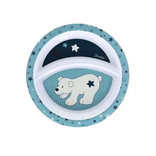 Sterntaler Baby Unisex bord baby kinderbord ijsbeer Elia babybord zuignap, kinderbord, babybord donkerturquoise