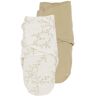 Meyco Swaddle Inbakerdoek 2-Pack - 0-3 mnd - Branches/Uni Sand