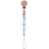 Kripyery Babyfopspeenketting Babyfopspeenketting Houder Fix Fopspeen Siliconen Blauw