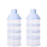 Jiahuade 2 Pack Formule Dispenser,Draagbare Melk Poeder Formule Dispenser,Non-pill Baby Kids Melk Poeder Formule Dispenser,Melk Poeder Formule Dispenser Container Pot Box Blauw