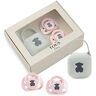 TOUS BABY Baby Tous Set van 2 fopspenen en fopspenen, anatomische fopspeen voor je baby (0-6 m) (roze)