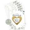 HIMMEL.HERZ.PAPIER ® Zwangerschap verkondigen I Baby Verkondiging I Rubless Gift Zwanger I Gelukkige zwangerschap We krijgen een baby Set van 5 groen goud