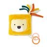 Little Big Friends Soft Activity Book 2 in 1   Multipurpose Developmental Toy   Easily attaches to Crib   Teething Ring   Jungle