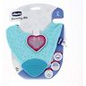 CHICCO Gummy Bib Teething Ring with Bib 2 In 1 Blue 2m+