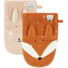 TRIXIE Washandje 2-pack Washandjes Rabbit Fox