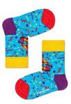 Happy Socks Kids - Carousel - blauw multi - Unisex- 2-3 jaar en 4-6 jaar