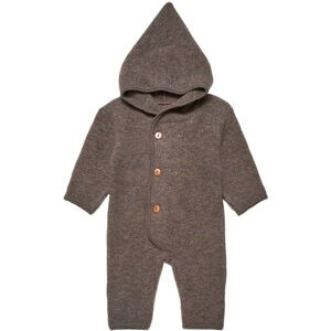 Huttelihut Ullfleecedress Med Spiss Hette, Cocoa Brown