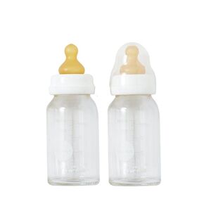 Hevea Babyflaske Glass Hvit 2-pakning - 1 Stk