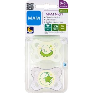 Mam Night Silk Teat Neutral 0-6 Mnd