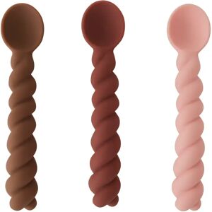 OYOY Mellow skje 3-pakning Nutmeg-rose-choko