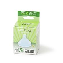 Klean Kanteen Kid Kanteen Baby Nipple Fast Flow 2 stk/pakke