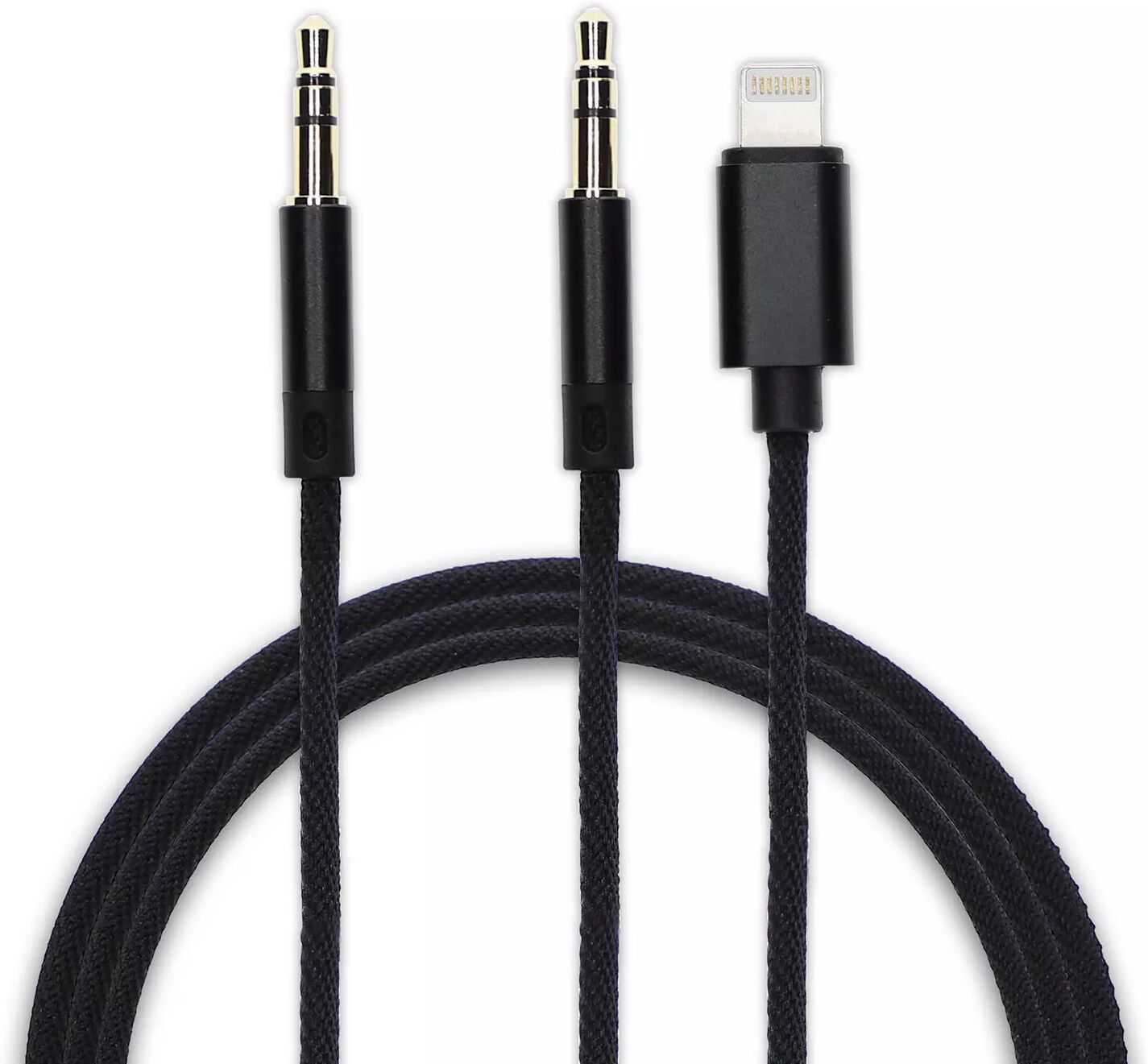 4smarts Lightning & 3.5mm til 3.5mm AUX SoundCord Svart