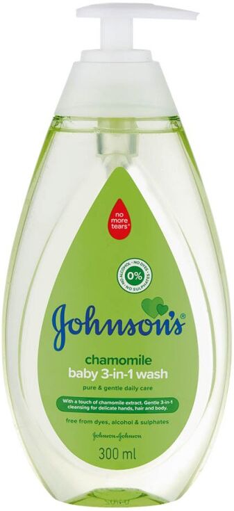 Johnson's Baby Wash 3in1 Camomile 300 ml Babyvask