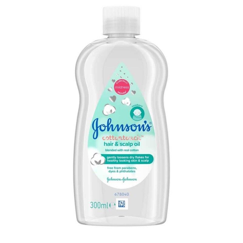 Johnson's Baby Cotton Touch Hair & Scalp Oil 300 ml Babyolje