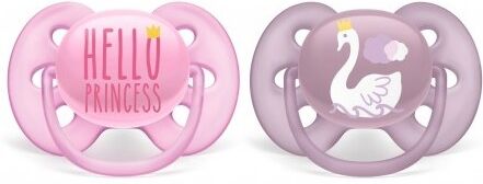 Philips Soother Ultra Soft Girls 6-18M 2 stk Smokk