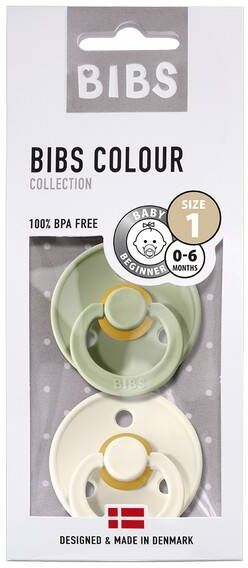 Bibs Color Smokk 2-Pk, Ivory/sage