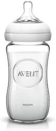 Philips Avent Natural Tåteflaske i glass, 240 ml - 1mnd+ - 1 stk