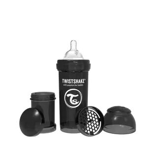 Twistshake Antikolikk-tåteflaske fra Twistshake, 2 mdr + 260 ml – Sort