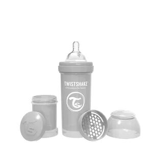 Twistshake Antikolikk-tåteflaske fra Twistshake, 2 mdr+ 260 ml – Grå
