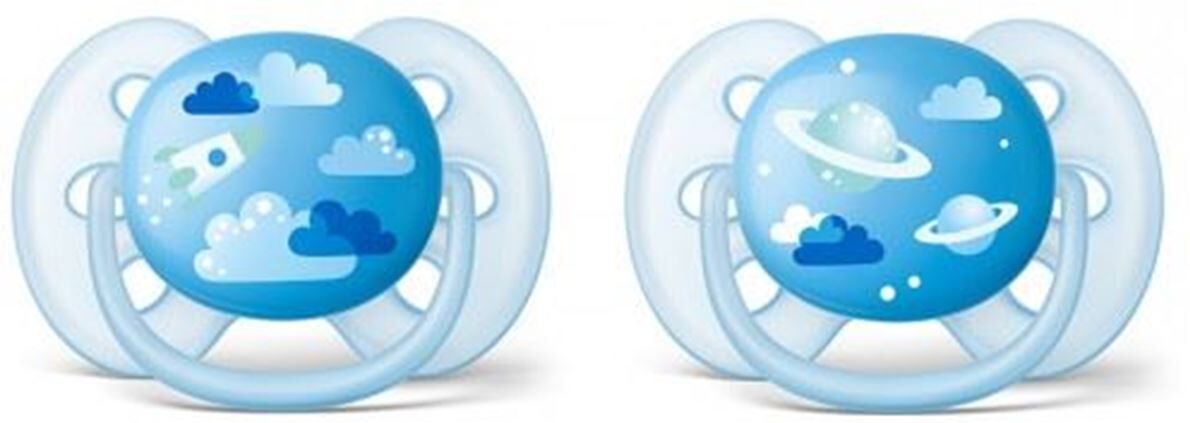 Philips Avent Smokk, Ultra Soft, 6-18 mnd, Blå, 2pk