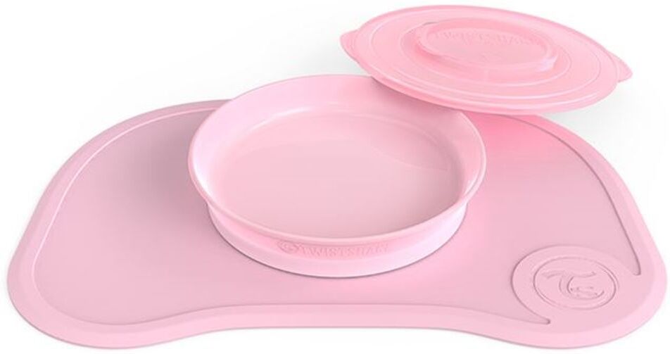 Twistshake Click Mat + Plate 6+m Pastel Rosa