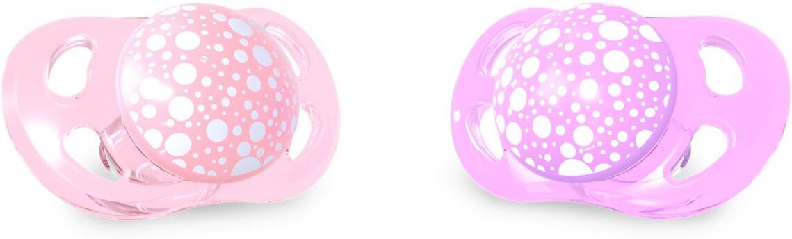 Twistshake 2x Pacifier 0-6m Pastel Rosa Lilla