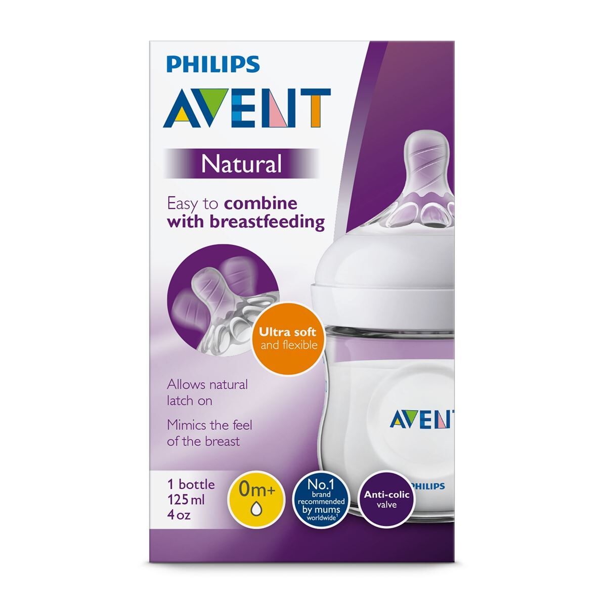 Philips Avent Tåteflaske Natural, 125ml