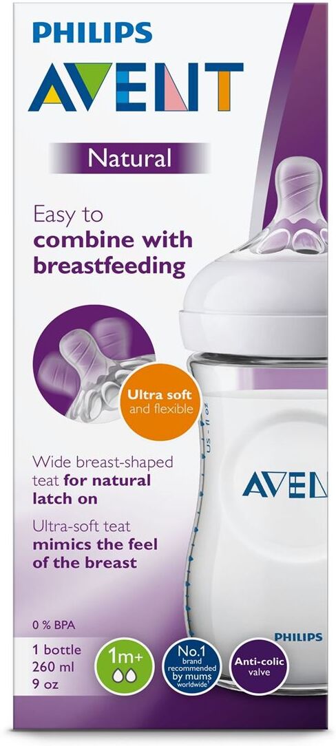 Philips Avent Tåteflaske Natural, 260ml