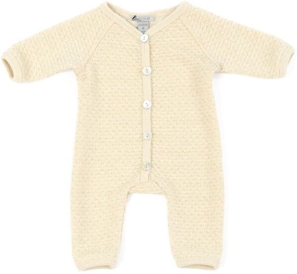 Smallstuff Wool Smallstuff Jumpsuit, Offwhite/Gold Bobbles, Str 56