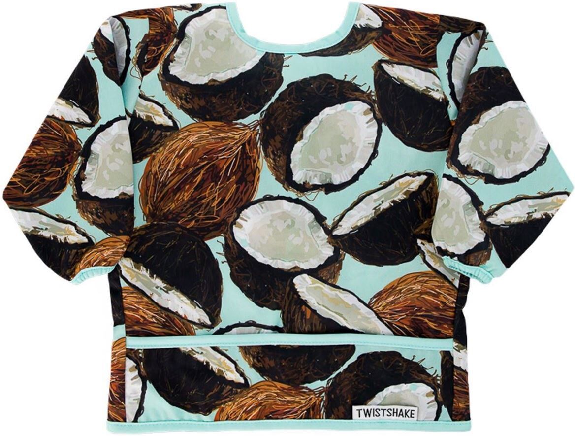 Twistshake Long Sleeve Bib, Coconut