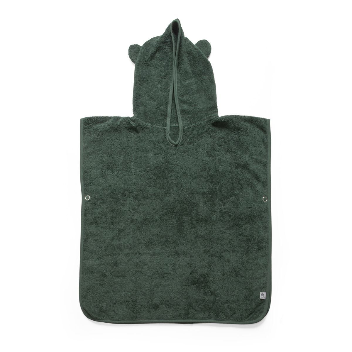 Sebra Poncho i frotté, Milo, bottle green