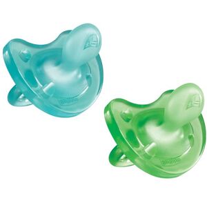 Chicco Chupeta Physio Soft Silicone Boy 12m+ (x2 unidades)