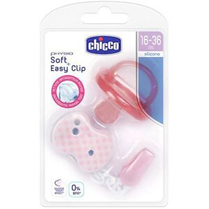 Chicco Chupeta Physio Soft Silicone com Easy Clip 16-36 Meses