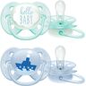 Avent Pack 2 Chupetas Ulta Soft Decorada Menino 0-6M