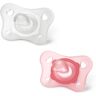 Chicco Chupeta Mini Soft Menina Silicone 0-2m 2 unidades