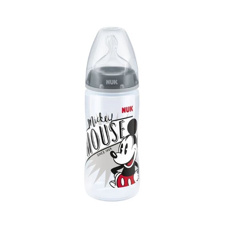 NUK First Choice+ Mickey Biberão PP Silicone 0-6m 300ml, Cor B