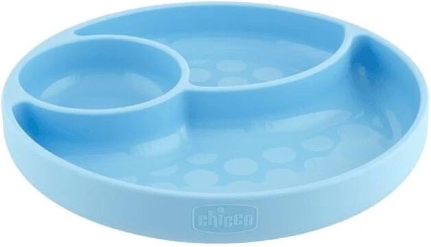 Chicco Take Eat Easy Prato Silicone Divisórias Azul 12m+