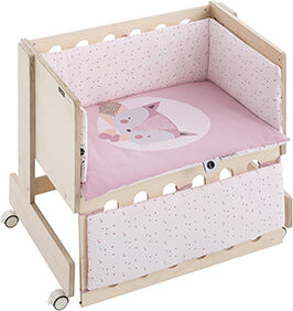 Pirulos Miniberço Colecho Natural Fox Branco/Rosa