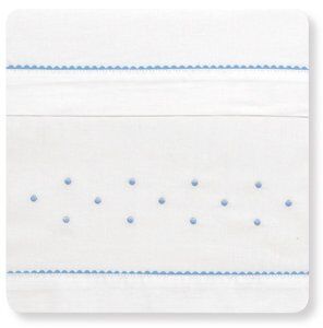 Pirulos Jogo lençois 3 Peças Algodão 80x140 Romantic Branco e Azul