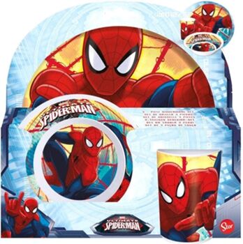 Stor Conjunto de Refeição Spider Man Marvel