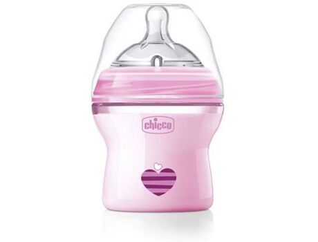 Philips Biberão Silicone CHICCO Natural Feeling+ 0 Meses Rosa (150 ml)