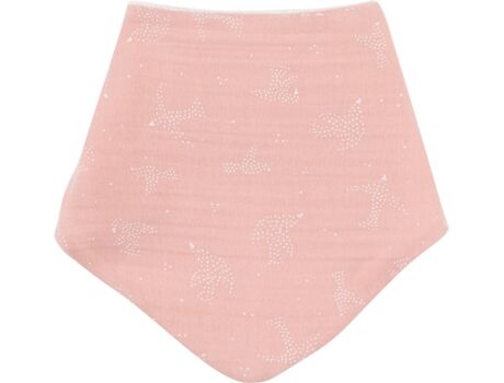 Rebelde Babete Bandana Mousseline Birdie Velcro Rosa (35x18)