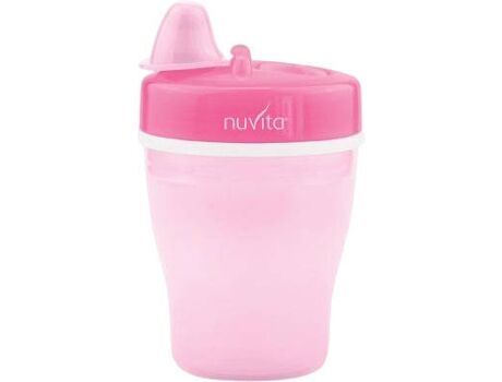 Nuvita Copo Tetina Rígida 12m + 200ml Rosa