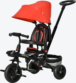 Homcom Triciclo 370-198RD Vermelho (Idade Mínima: 1 - 111.5x52x98 cm)