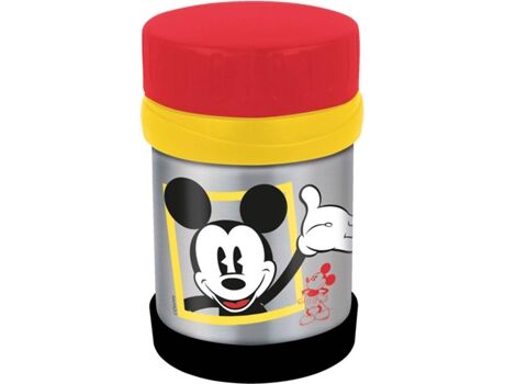 Mickey Mouse Tupper (Amarelo - Aço Inoxidável - 14 x 8.5 x 8.5 cm)