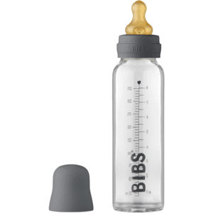 BIBS Baby Glass Bottle Complete Set Latex Iron 225 ml