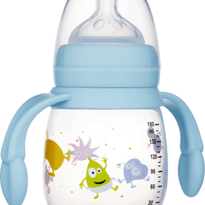 2B Baby Babblarna Nappflaska med handtag Blå 180 ml