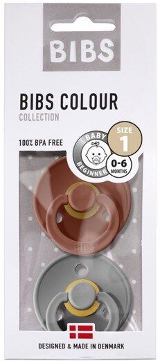 BIBS Bibs Colour Nappar 2-Pack Rust/Smoke Strl. 1 (0-6 månader)