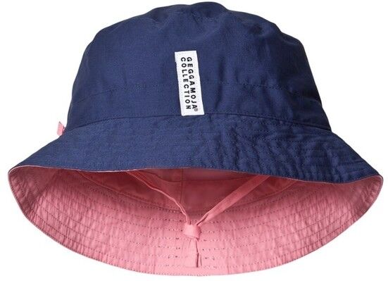 Geggamoja Vändbar Solhatt Navy/pink 24 2-6 år