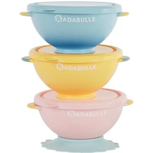 Badabulle Fun Colors bowl with cap 3 pc